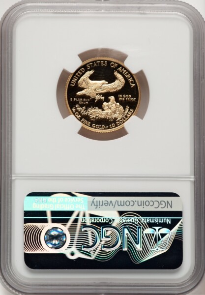 2019-W $10 Quarter-Ounce Gold Eagle, PR, DC Ed Moy 70 NGC