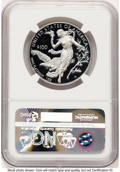 2016-W Proof Platinum Eagle 1 oz ER American Liberty Series Label 70 NGC