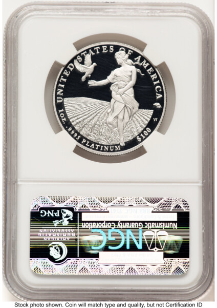 2011-W Proof Platinum Eagle 1 oz Brown Label 70 NGC