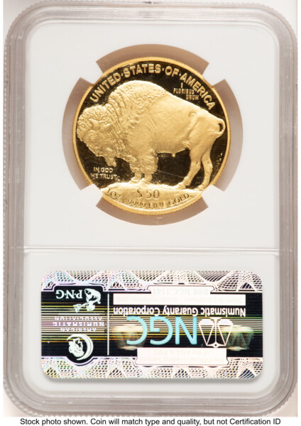2007-W Proof Gold Buffalo 1 oz Brown Label 70 NGC