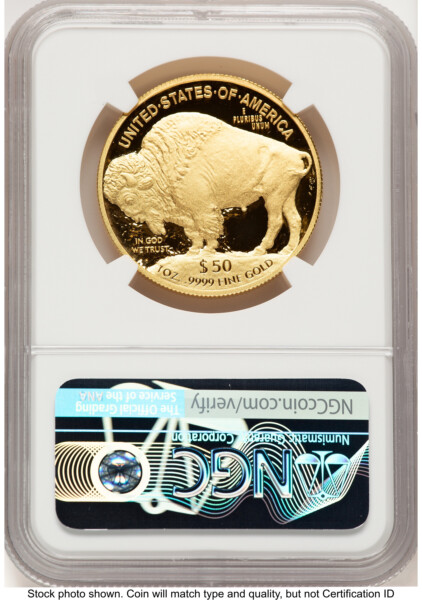 2009-W Proof Gold Buffalo 1 oz Brown Label 70 NGC