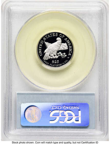 2003-W Proof Platinum Eagle 1/4 oz Blue Label 70 PCGS