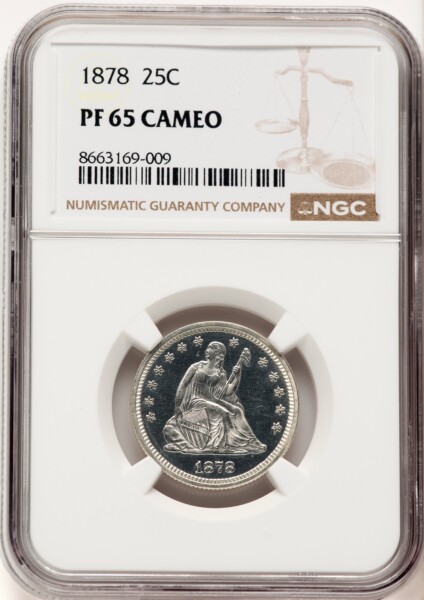 1878 25C, CA 65 NGC
