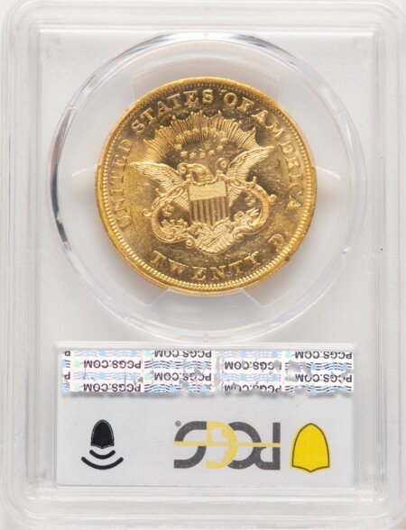 1852 $20 PCGS Secure 62 PCGS