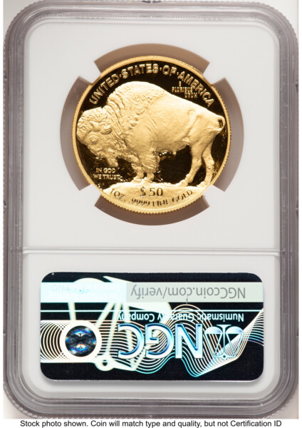 2022-W Proof Gold Buffalo 1 oz AR Mike Castle 70 NGC