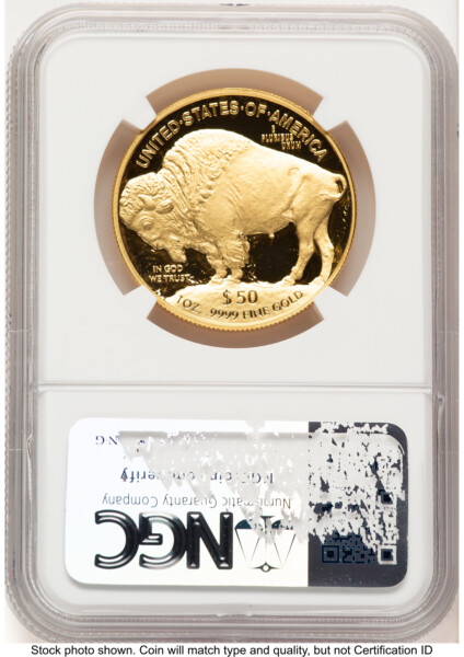 2022-W Proof Gold Buffalo 1 oz Brown Label 70 NGC