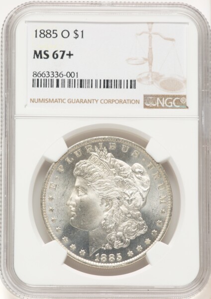 1885-O S$1 NGC Plus 67 NGC