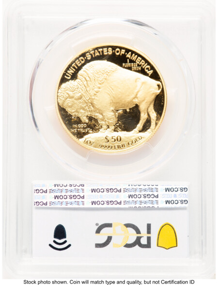 2007-W Proof Gold Buffalo 1 oz Blue Gradient 70 PCGS