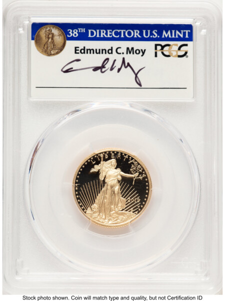 2019-W Proof Gold Eagle 1/4 oz FDI Ed Moy 70 PCGS