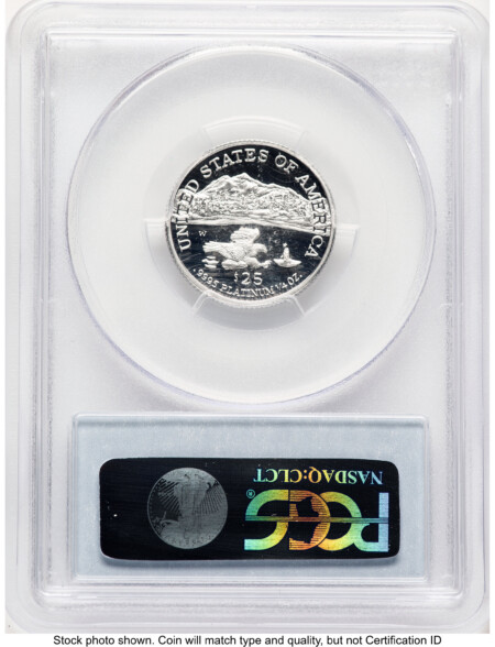 2002-W Proof Platinum Eagle 1/4 oz Blue Label 70 PCGS