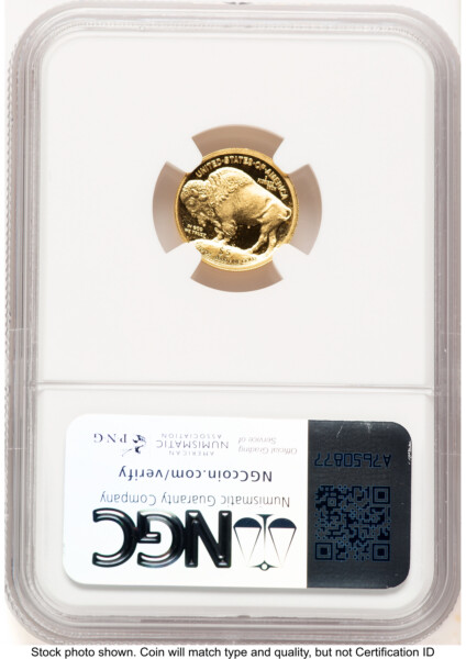 2008-W Proof Gold Buffalo 1/10 oz Brown Label 70 NGC