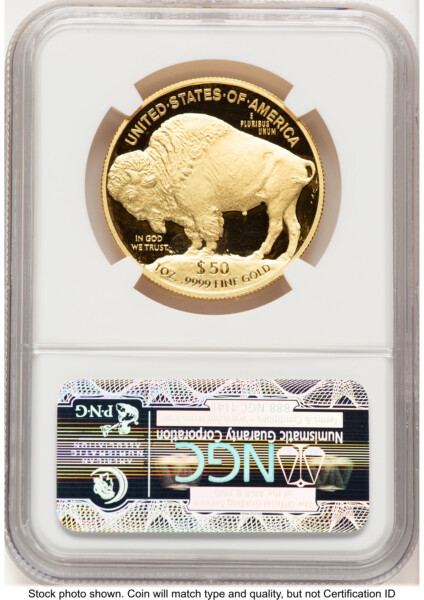 2013-W Proof Gold Buffalo 1 oz FR Bison Label 70 NGC