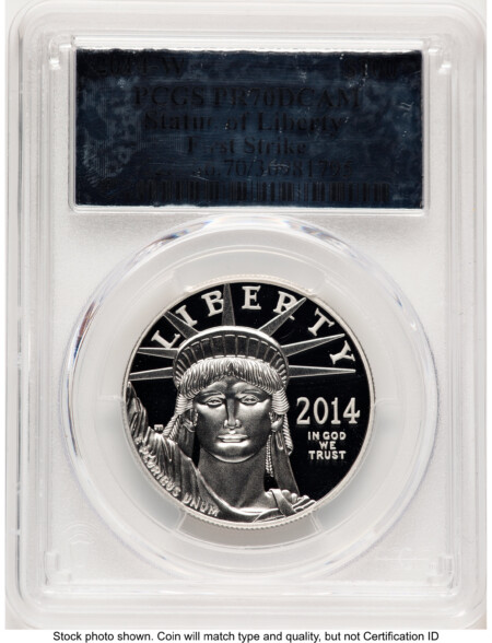 2014-W Proof Platinum Eagle 1 oz FS Silver Foil 70 PCGS