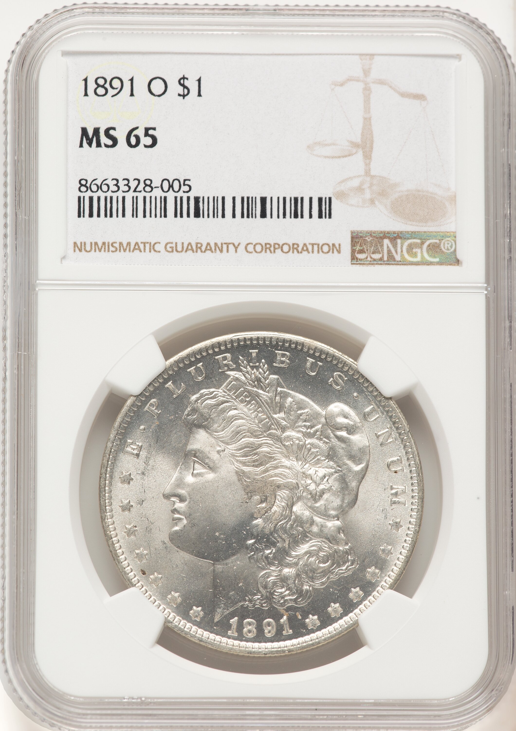 1891-O S$1 65 NGC