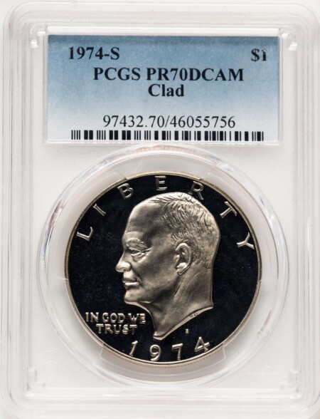 1974-S $1 CLAD, DC 70 PCGS