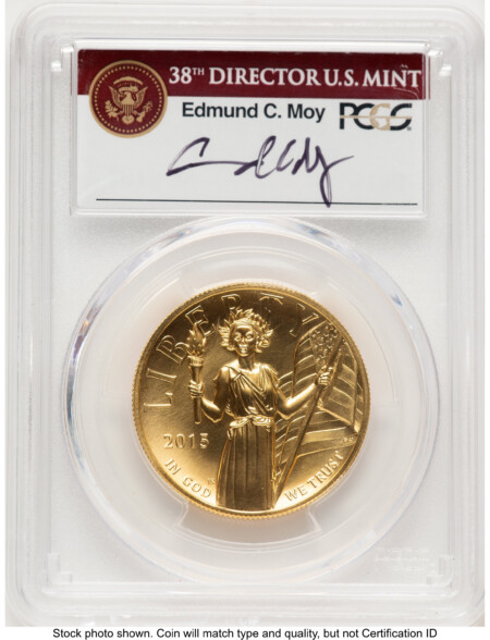 2015-W G$100 American Liberty High Relief FS Ed Moy 70 PCGS