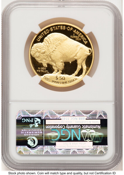 2013-W Proof Gold Buffalo 1 oz Bison Label 70 NGC