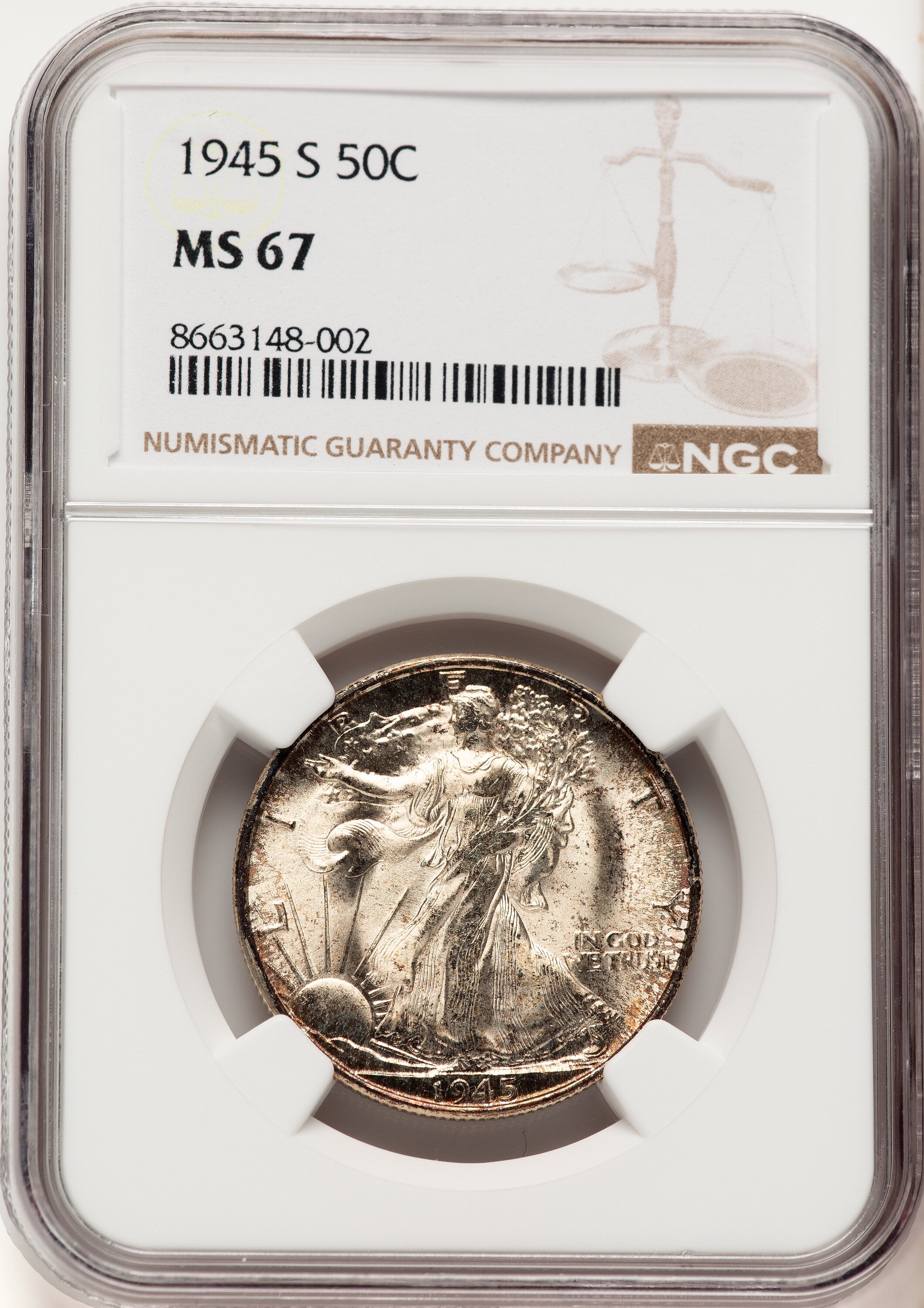 1945-S 50C 67 NGC