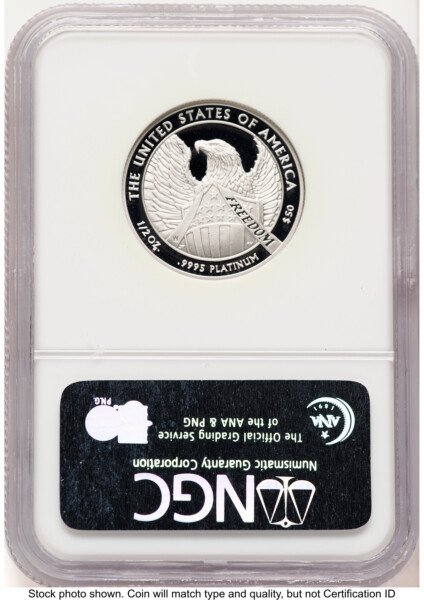 2007-W Proof Platinum Eagle 1/2 oz 10th Anniversary Label 70 NGC