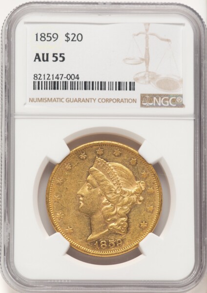 1859 $20 55 NGC