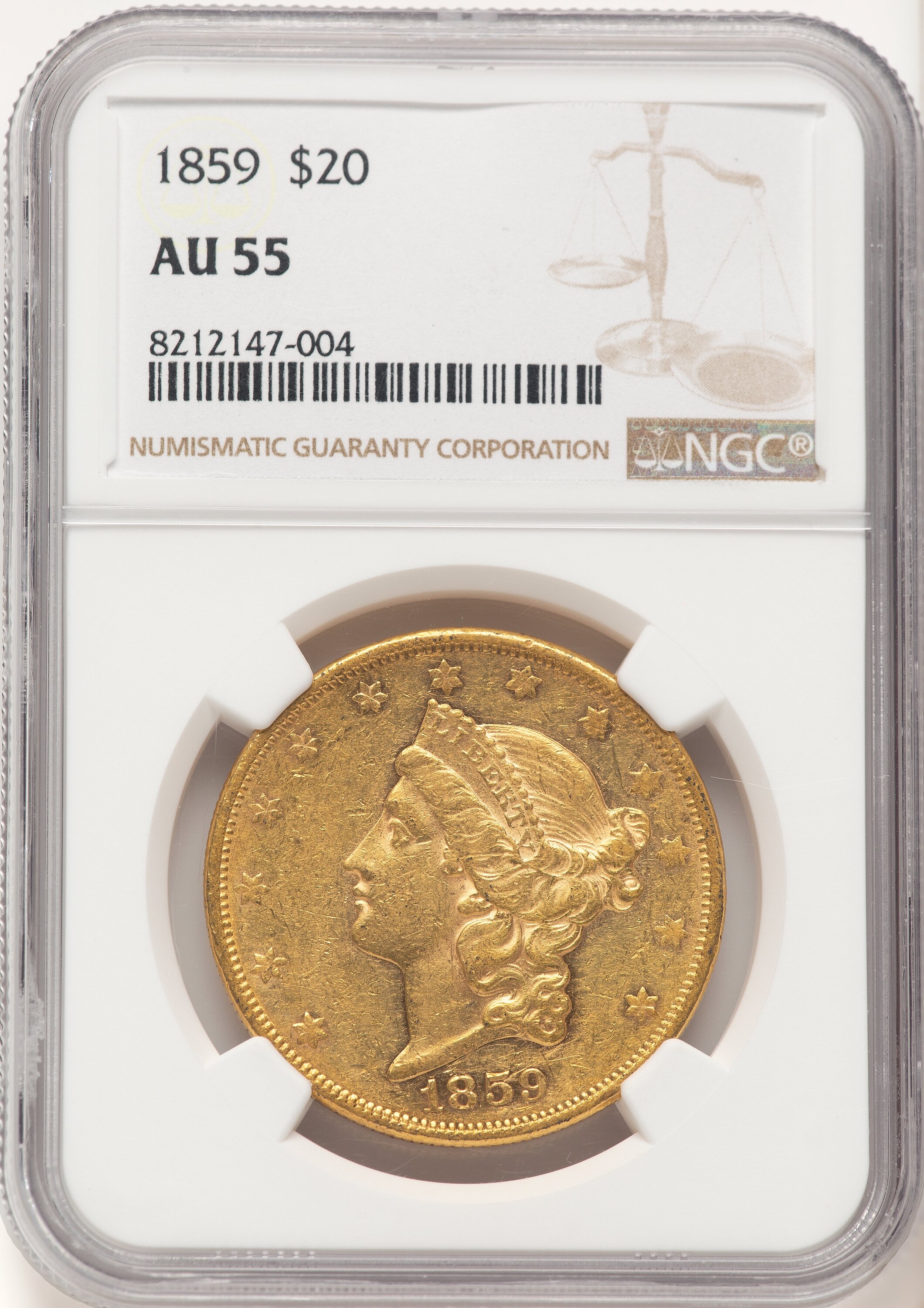 1859 $20 55 NGC