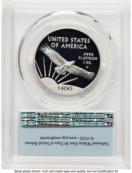 2017-W Proof Platinum Eagle 1 oz FS Flag 70 PCGS