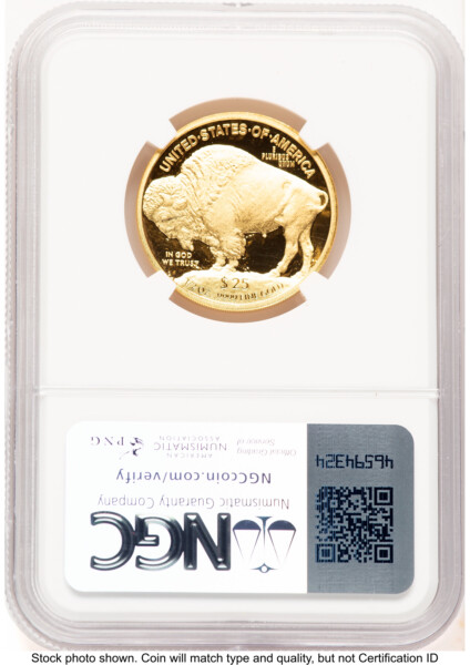 2008-W Proof Gold Buffalo 1/2 oz 0.50 oz Brown Label 70 NGC
