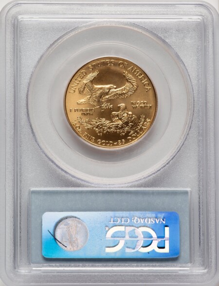 2006-W Burnished Gold Eagle 1/2 oz Blue Label 70 PCGS