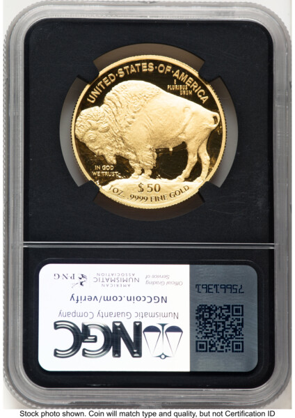 2013-W Proof Gold Buffalo 1 oz Ed Moy/David J Ryder Mint Director's Series Blk Core 70 NGC