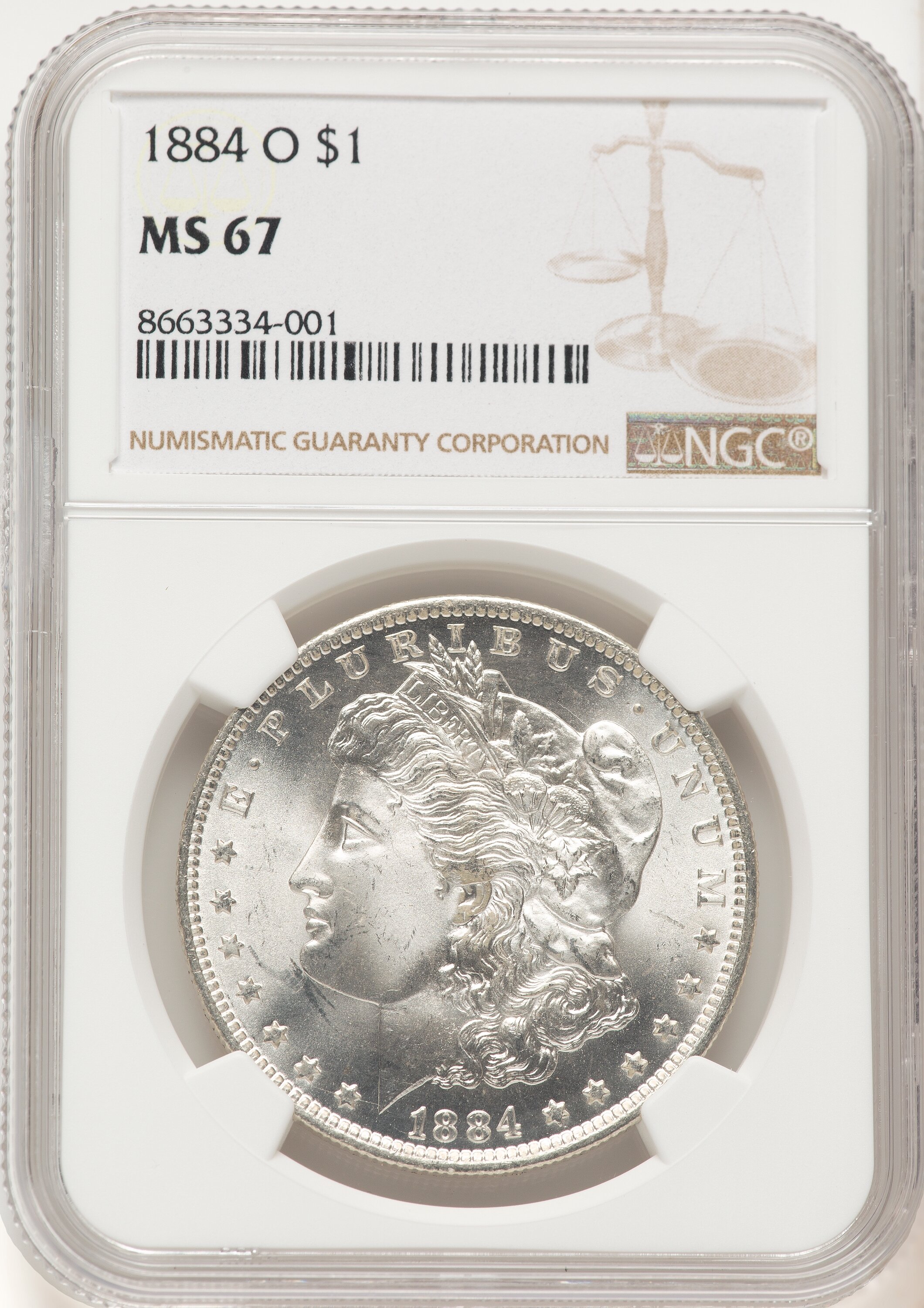 1884-O S$1 67 NGC