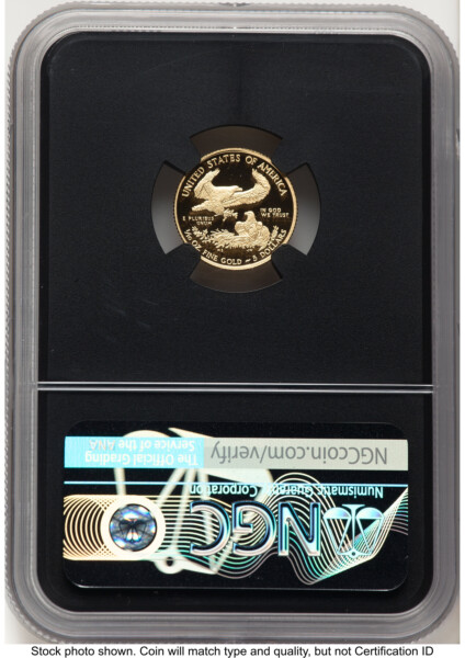 2015-W Proof Gold Eagle 1/10 oz Miles Standish Blk Core 70 NGC