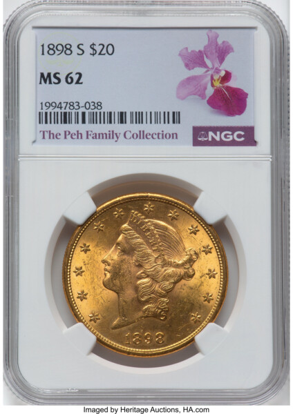 1898-S $20 62 NGC