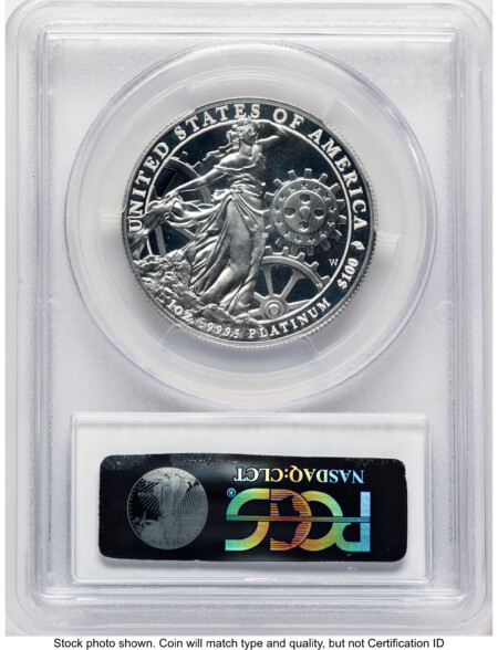 2013-W Proof Platinum Eagle 1 oz Blue Gradient 70 PCGS