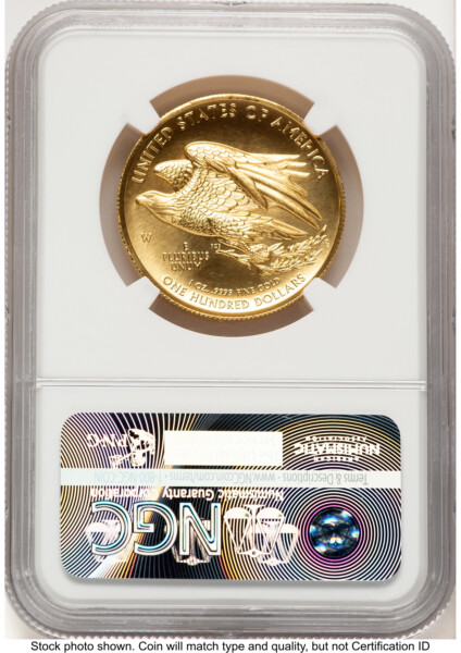 2015-W G$100 American Liberty High Relief ER West Point Duty Honor Country 70 NGC