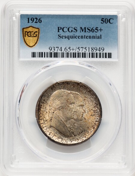 1926 50C Sesquicentennial, MS PCGS Secure PCGS Plus 65 PCGS