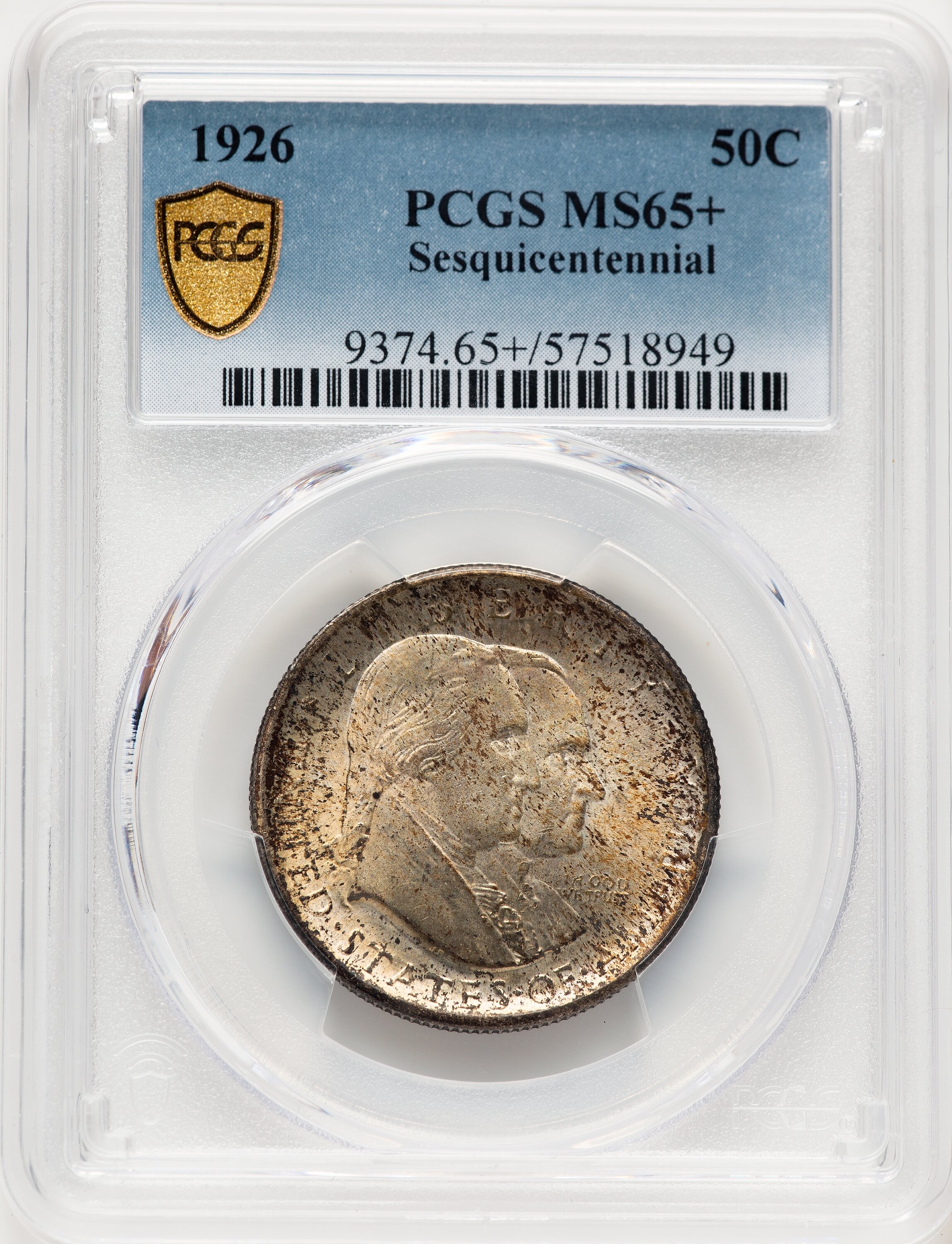 1926 50C Sesquicentennial, MS PCGS Secure PCGS Plus 65 PCGS
