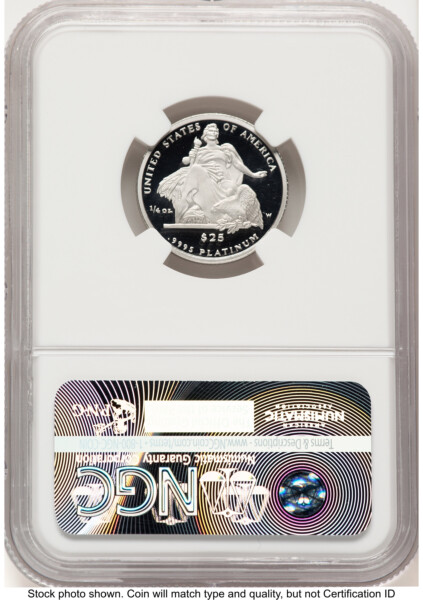 2004-W Proof Platinum Eagle 1/4 oz American Liberty Series Label 70 NGC