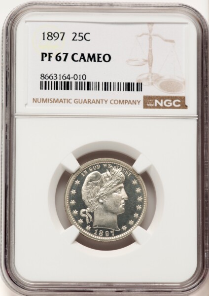 1897 25C, CA 67 NGC