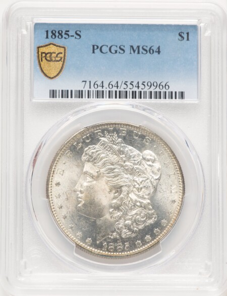1885-S S$1 PCGS Secure 64 PCGS