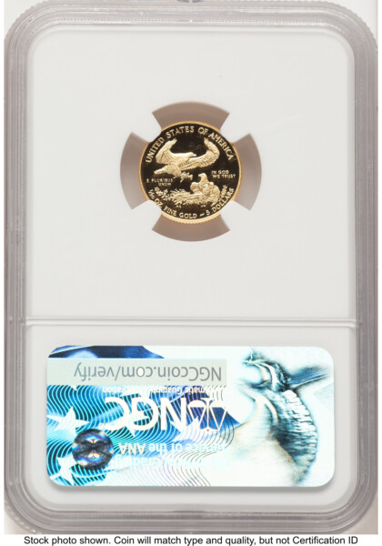 2017-W Proof Gold Eagle 1/10 oz FR Blue 70 NGC