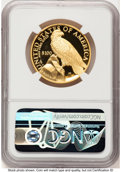 2023-W G$100 American Liberty High Relief, DC AR Standard 70 NGC