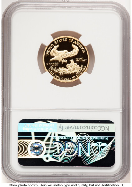 2017-W Proof Gold Eagle 1/4 oz John Mercanti 70 NGC