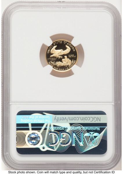 2021-W Type 1 Proof Gold Eagle 1/10 oz FDI Ed Moy 70 NGC