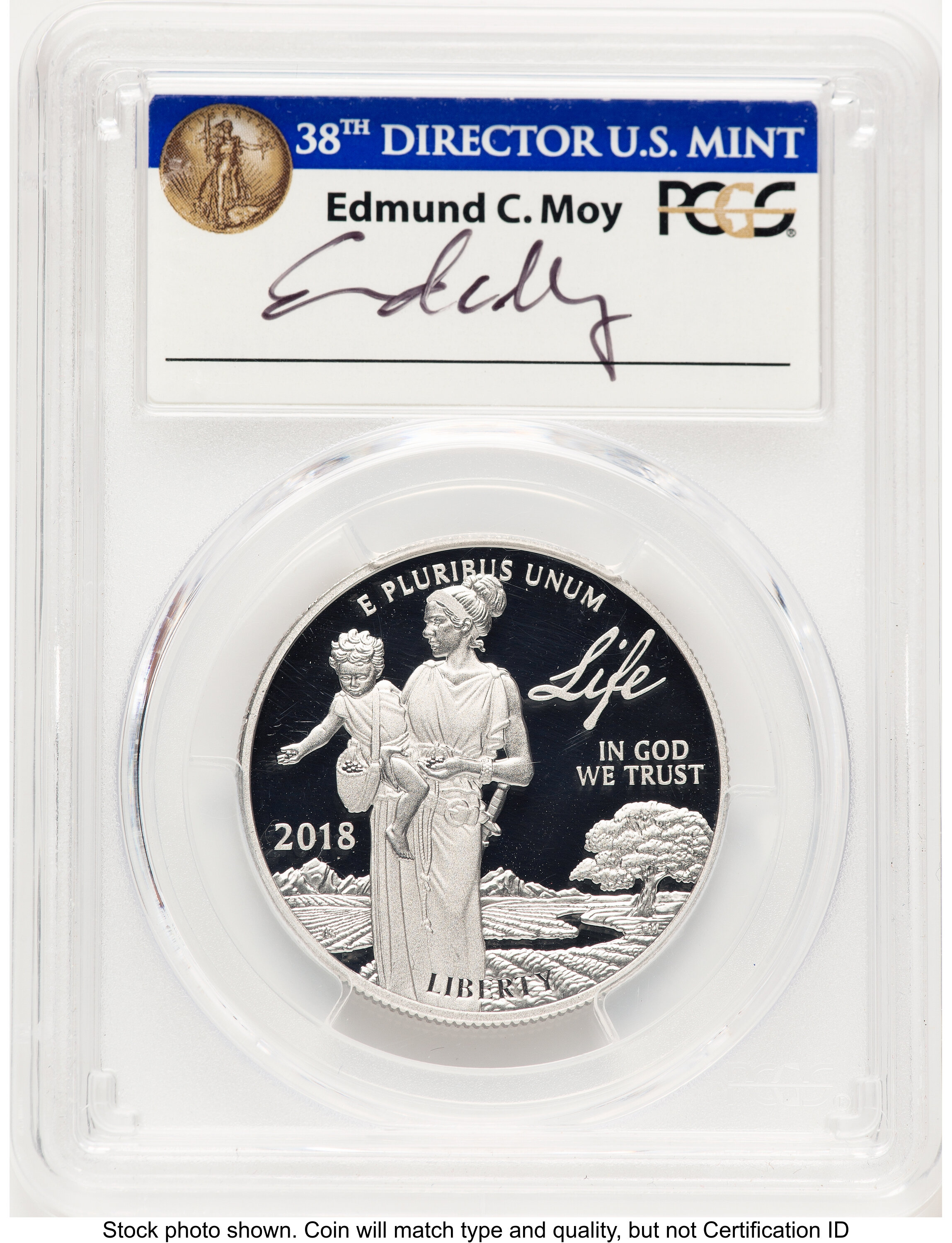 2018-W Proof Platinum Eagle 1 oz FDI Ed Moy 70 PCGS