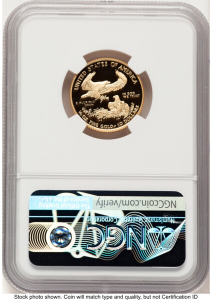 2021-W Type 1 Proof Gold Eagle 1/4 oz ER Mike Castle 70 NGC