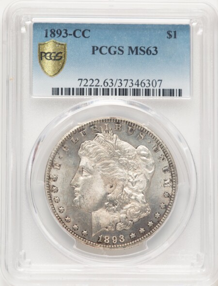 1893-CC S$1 PCGS Secure 63 PCGS