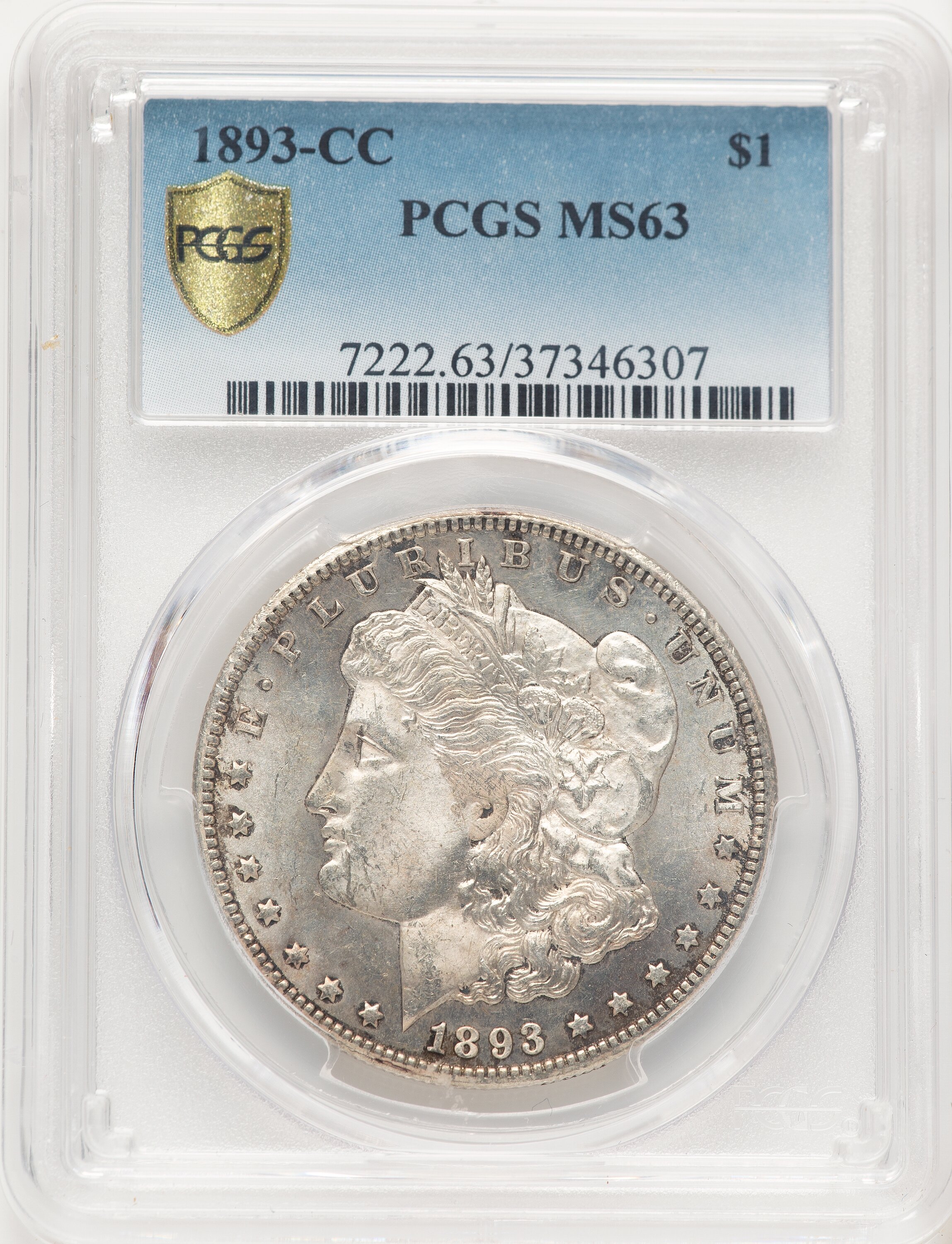 1893-CC S$1 PCGS Secure 63 PCGS