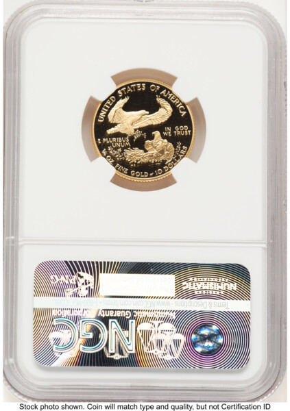 2005-W Proof Gold Eagle 1/4 oz Mike Castle 70 NGC