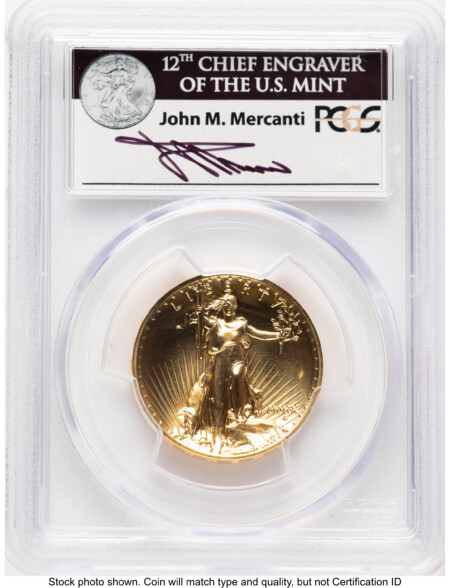 2009 G$20 Ultra High Relief, PL John Mercanti 70 PCGS