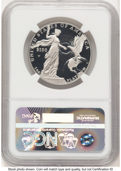 2015-W Proof Platinum Eagle 1 oz FR John Mercanti 70 NGC